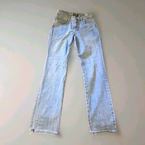 Vtg Lee Low Rise Bootcut Faded Denim Size Junior's Size 3x34 Long Tall